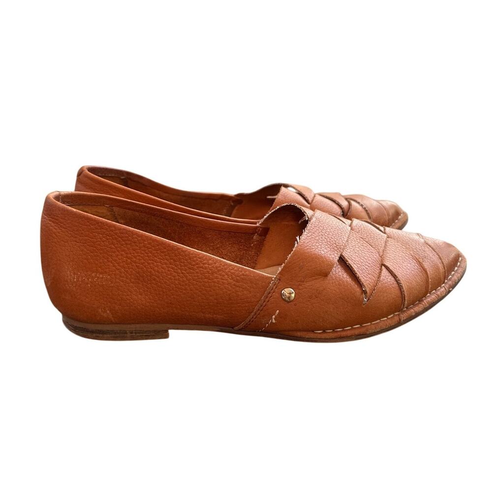 Pikolinos Women's Caleta Brown Leather Flat Shoes Size 9